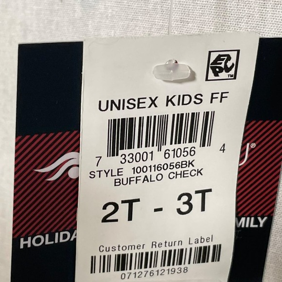 Ideology Unisex Little Kids Buffalo Plaid Hoodie, red black, 2T-3T - Picture 5 of 7